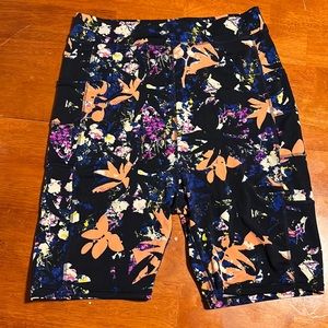 POP Fit Flower Style Biker Shorts